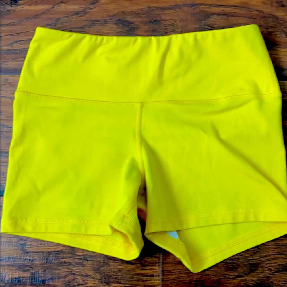 Yellow Fleo Shorts